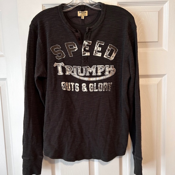 Triumph Speed Guts and Glory LS Shirt Vintage - Medium, Gray - Picture 1 of 8